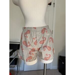 Tan paisley print boxer shorts, fits like XS
